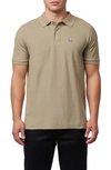 Psycho Bunny Classic Pima Cotton Polo In Antique Taupe