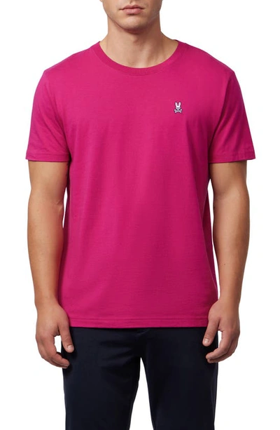 Psycho Bunny Classic Crewneck T-shirt In Wild Berry