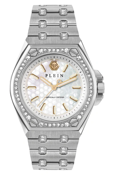 Philipp Plein Plein Extreme Crystal Watch In Stainless Steel