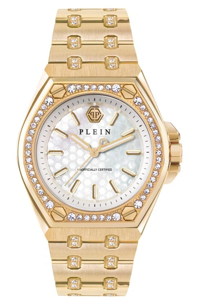 Philipp Plein Plein Extreme Crystal Watch In Gold