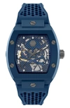 Philipp Plein The $keleton Ecoceramic Automatic Watch In Blue Eco Ceramic