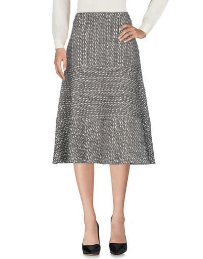 Agnona Midi Skirts In Grey