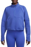 Nike Dri-fit Prima Half Zip Pullover In Blue