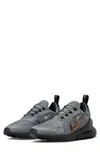 Nike Air Max 270 Sneaker In Smoke Grey/ Black/ Mandarin