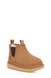 Ugg Kids' Neumel Double Pull-tab Chelsea Boots In Brown