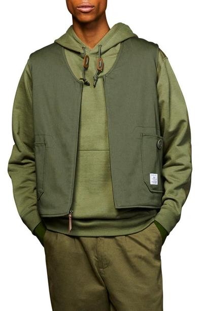 Alpha Industries Deck Zip Vest In Green ModeSens
