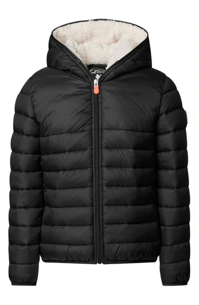 Save The Duck Kids' Leci Puffer Jacket In Black