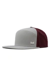 Melin Trenches Icon Hydro Performance Snapback Hat In Light Grey