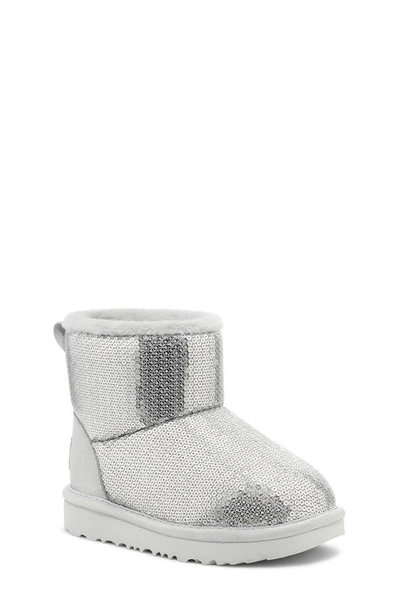 Ugg Kids' Unisex Classic Mini Mirror Ball Boots - Toddler In Silver