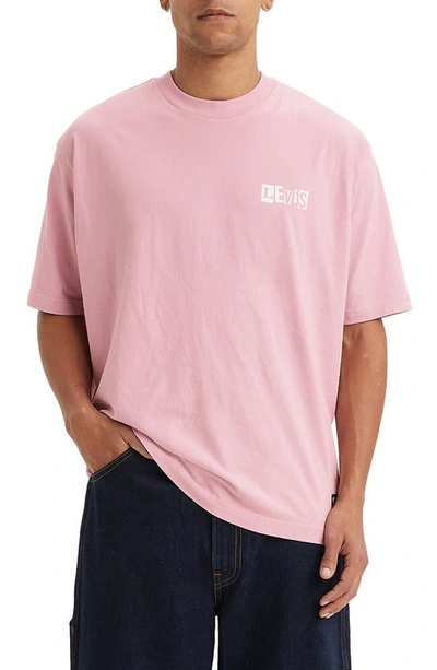 Levi's Skate Graphic T-shirt In Core Pink
