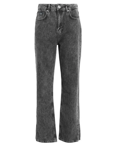 Karl Lagerfeld Jeans High-rise Straight-leg Jeans In Grey