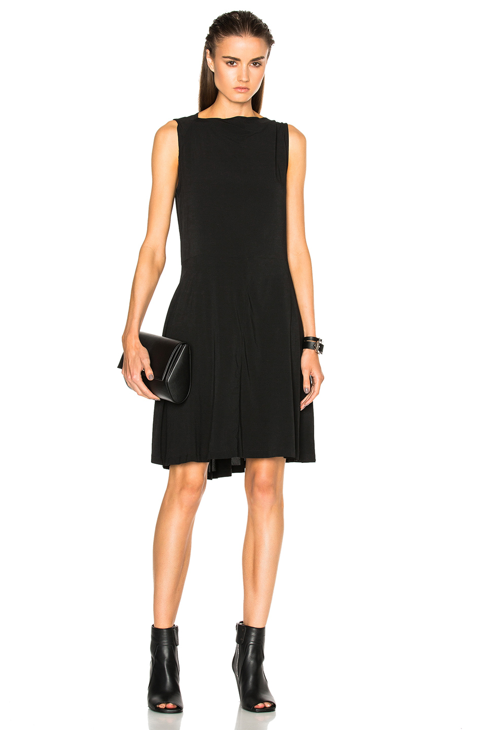 Ann Demeulemeester Asymmetric Shift Dress In Black | ModeSens
