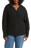 By Design Leira Pullover Sweater In Black