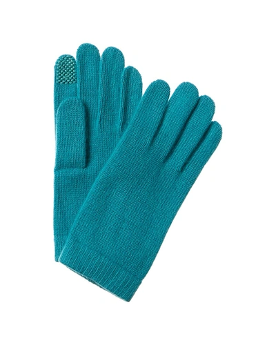 Portolano Cashmere Tech Gloves In Blue