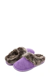 Floopi Indoor/outdoor Faux Fur Lined Slipper In Purple