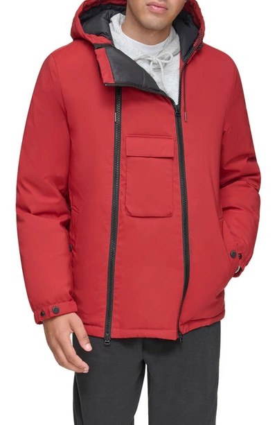 Andrew Marc Anzen Down Jacket In Red Clay