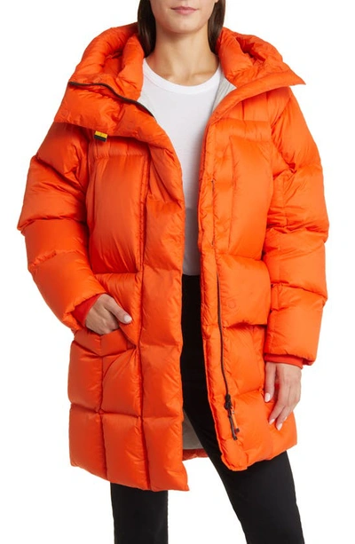 Parajumpers Bold Water Repellent 700 Fill Power Down Puffer Parka In Carrot