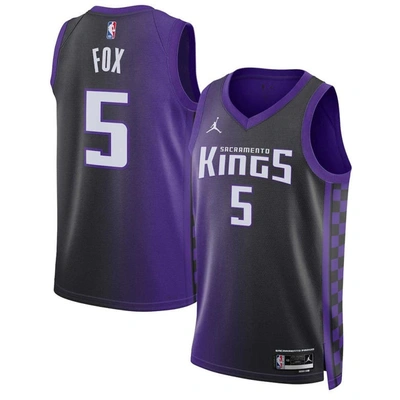 Jordan Brand Unisex  De'aaron Fox Purple Sacramento Kings Swingman Jersey