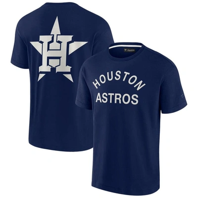 Fanatics Signature Unisex  Navy Houston Astros Super Soft Short Sleeve T-shirt