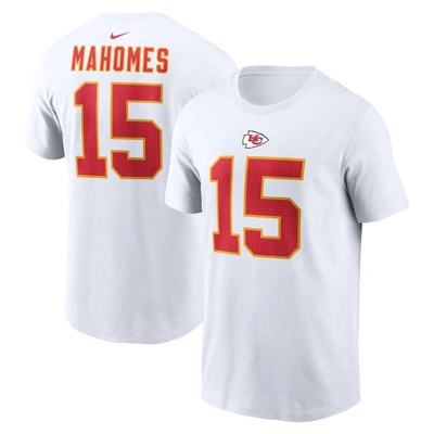 Nike Men's  Patrick Mahomes White Kansas City Chiefs Player Name And Number T-shirt