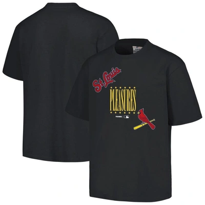 Pleasures Black St. Louis Cardinals Repurpose T-shirt