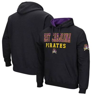 Colosseum Black Ecu Pirates Sunrise Pullover Hoodie