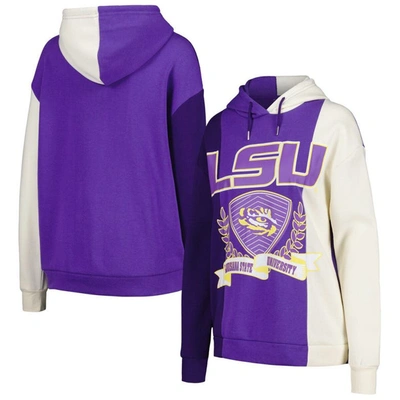 Gameday Couture Purple Lsu Tigers Hall Of Fame Colorblock Pullover Hoodie