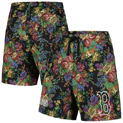 Pleasures Black Boston Red Sox Floral Shorts