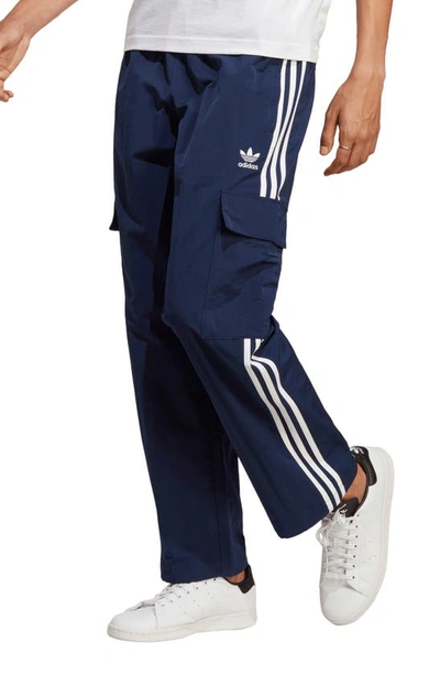 Adidas Originals Adicolor 3-stripes Cargo Pants In Night Indigo
