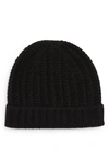 Sofia Cashmere Cable Knit Cashmere Beanie In Black