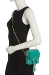 See By Chloé Small Joan Suede & Leather Crossbody Bag In Ceylan Green