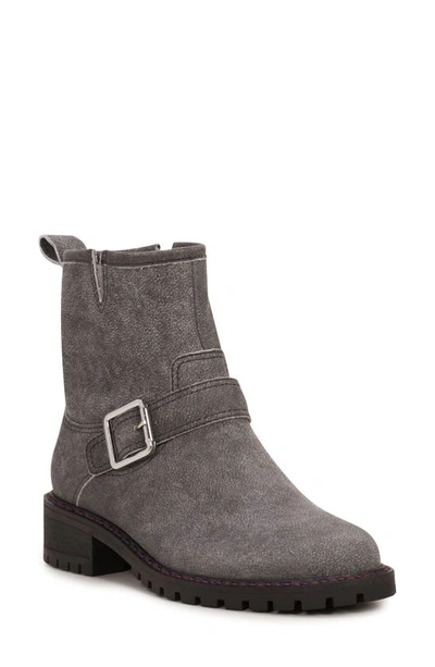 Lucky Brand Kenadie Bootie In Charcoal Leather