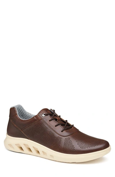 Johnston & Murphy Activate U-throat Sneaker In Brown Full Grain