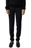 Zadig & Voltaire Crystal Detail Trousers In Encre
