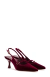 Larroude Ines Slingback Pump In Wine