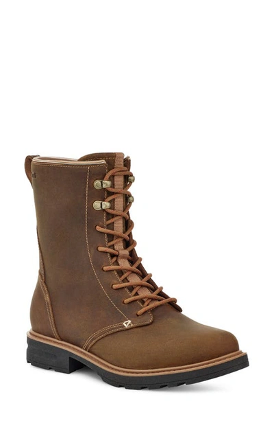 Teva Rowena Waterproof Lace-up Boot In Honey Brown