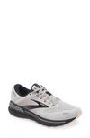 Brooks Adrenaline Gts 22 Sneaker In Grey/ Rose/ Black