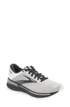 Brooks Adrenaline Gts 22 Sneaker In White/ Grey/ Black