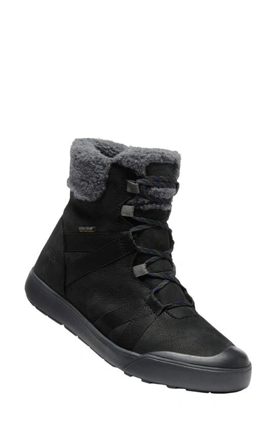 Keen Elle Waterproof Winter Boot In Black/ Black