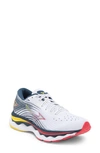 Mizuno Wave Sky 6 Running Sneaker In White-hibiscus