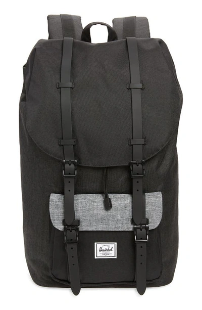 Herschel Supply Co. Little America Backpack In Blck Crosshatch/blck/rvn