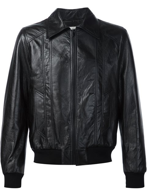 Saint Laurent 70s Sunburst Leather Jacket | ModeSens