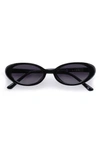Aire Fornax 53mm Oval Sunglasses In Black
