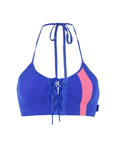 Fenty X Puma Sports Bras And Performance Tops In Bright Blue