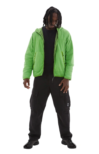 C.p. Company G.d.p. Goggle Puffer Jacket In Green