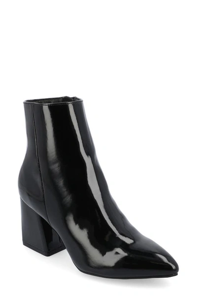 Journee Collection Sorren Boot In Patent/ Black