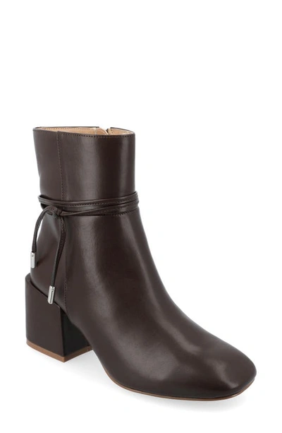 Journee Collection Beverly Tru Comfort Block Heel Bootie In Brown