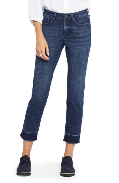Nydj Sheri Released Fray Hem Ankle Crop Slim Jeans In Mesquite