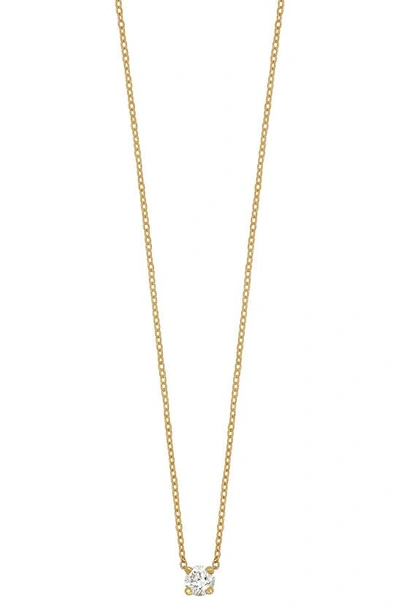 Bony Levy 14k Gold Diamond Solitaire Pendant Necklace In 14k Yellow Gold