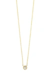 Bony Levy 14k Gold Bezel Diamond Pendant Necklace In 14k Yellow Gold